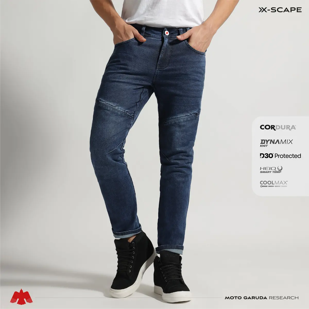 X-Scape Motorcycling Denim - Indigo Blue 5