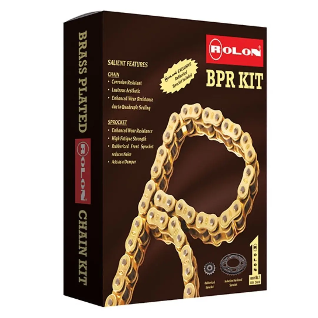 Rolon Brass Chain Sprocket Kit For Ktm Duke 250 Gen 3 1