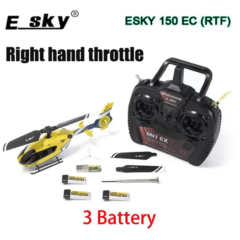 Esky 150Ec Rc Helicopter Mini Scale With 6 Dof Fxz Flight Controller Altitude Hold Flybarless Rtf 3