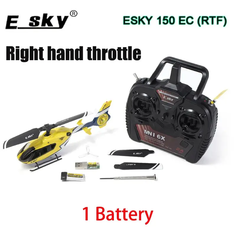Esky 150Ec Rc Helicopter Mini Scale With 6 Dof Fxz Flight Controller Altitude Hold Flybarless Rtf 1