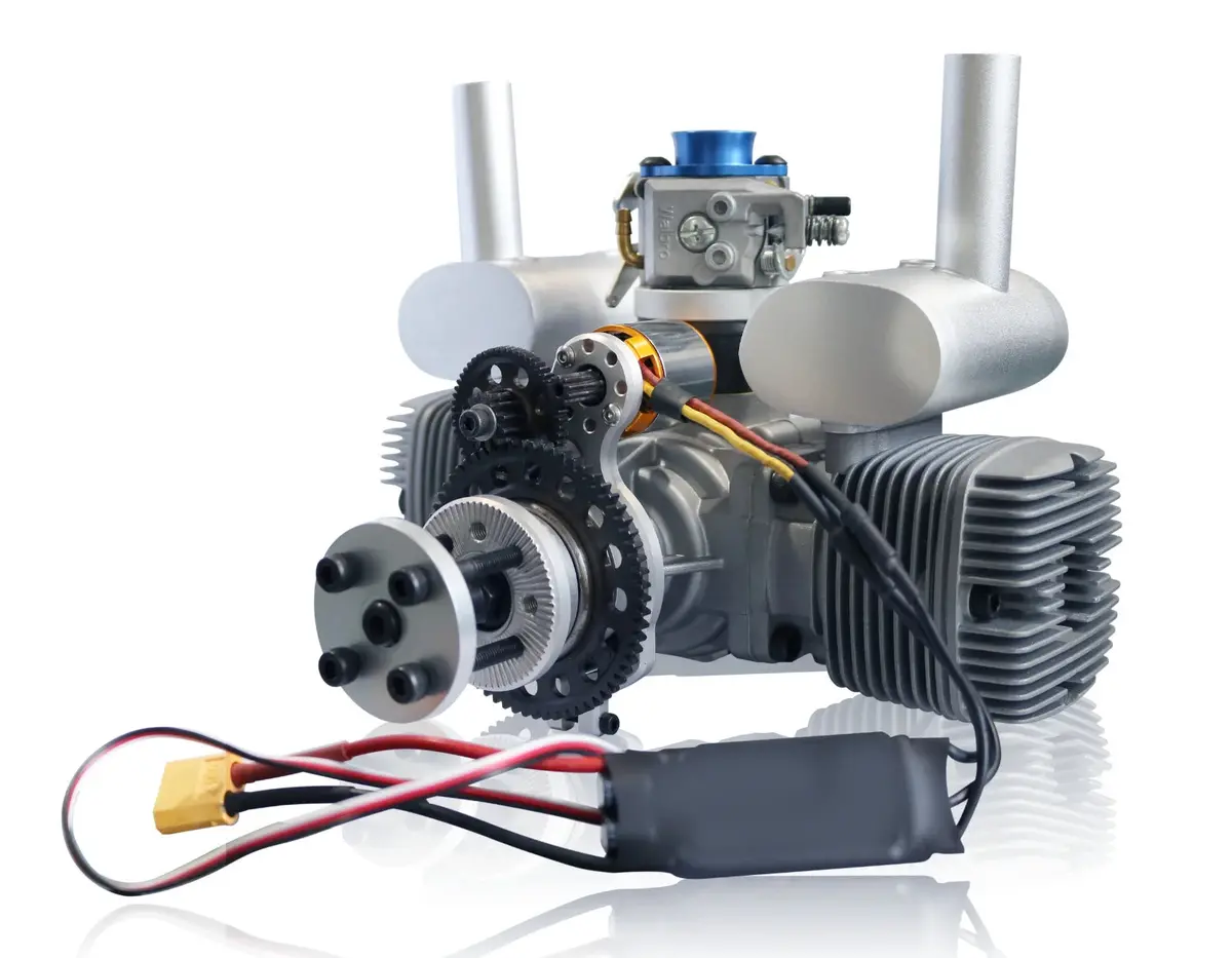 Ngh Gtt70-E Horizontally-Opposed Twin-Cylinder 2-Stroke Gasoline Engine For Rc Airplane 1