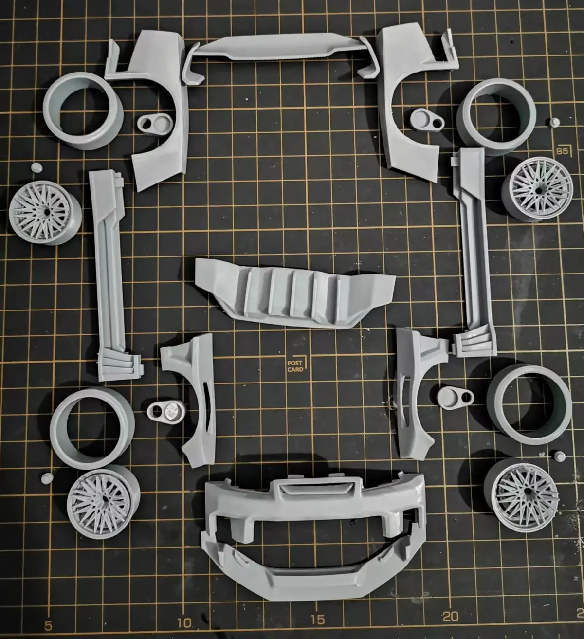 1/24 Gtr R34 Wide Body Kit For Tamiya 24258 1