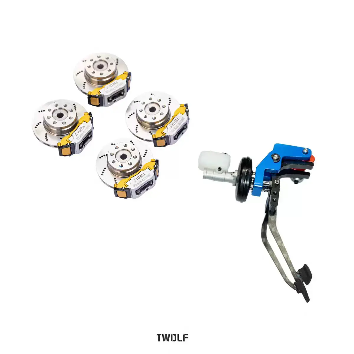 Twolf M715 1/8 Rc Car Disc Brake Caliper Pedal Op Parts 3