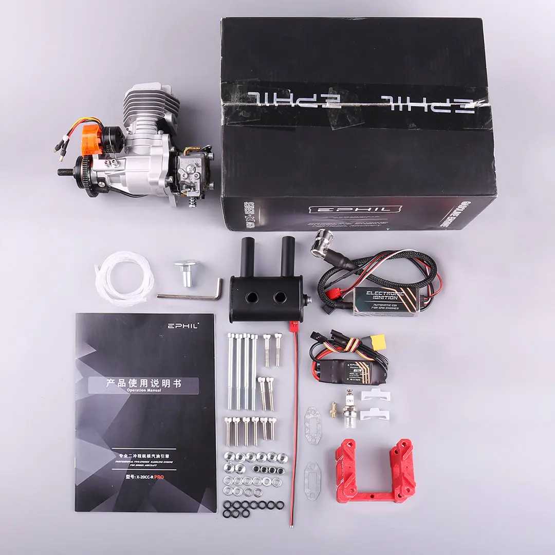 Ephil X-20Cc-R Pro Rc Fixed-Wing Aircraft Electric Start Single Cylinder Two-Stroke Gasoline Engine 1