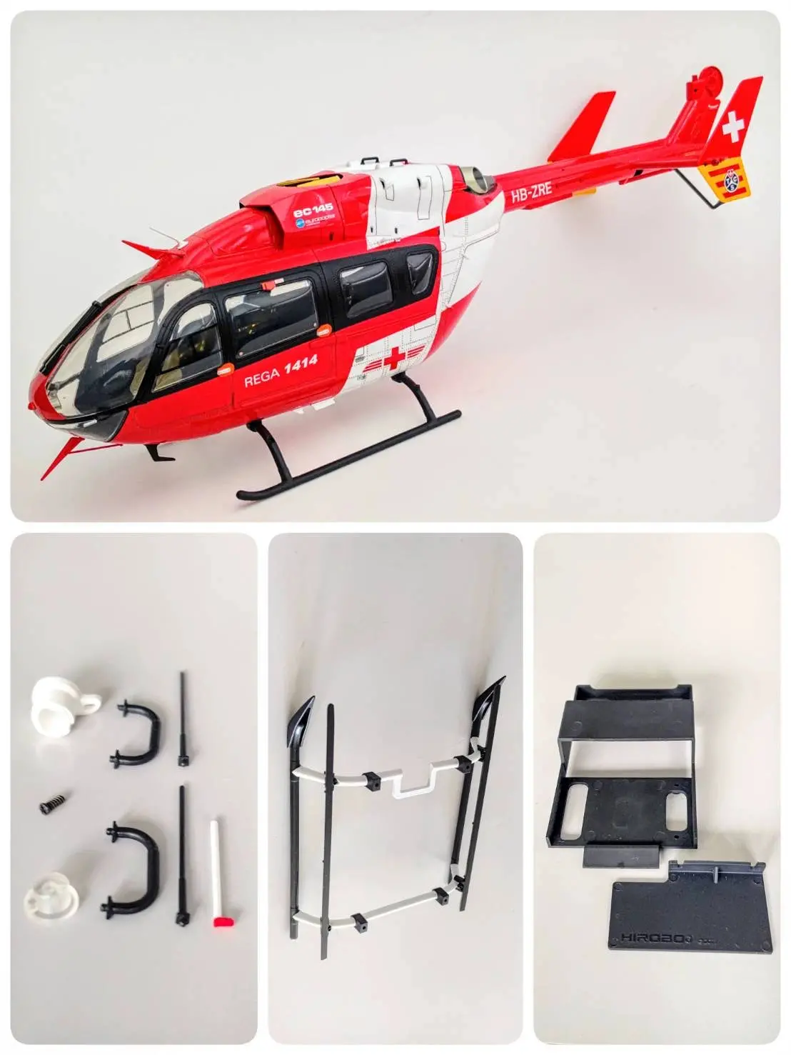 Hirobo Ec145 Rc Remote Control Helicopter Kit 2