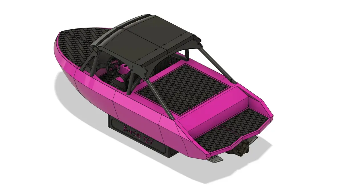 3D Printed Rc Bash Jet Racing Boat Hull Kit 5