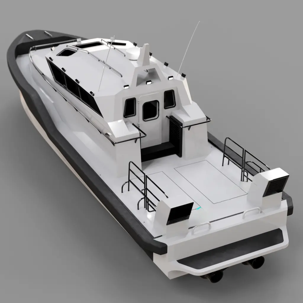 3D Print 1/18 Rc Patrol Jetboat Kit 85Cm 3