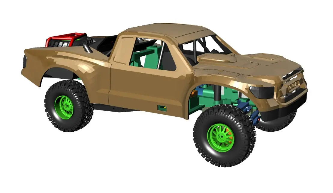 Baja Buggy Rc 1/35 3D Printing Pickup Kit Rtr 2