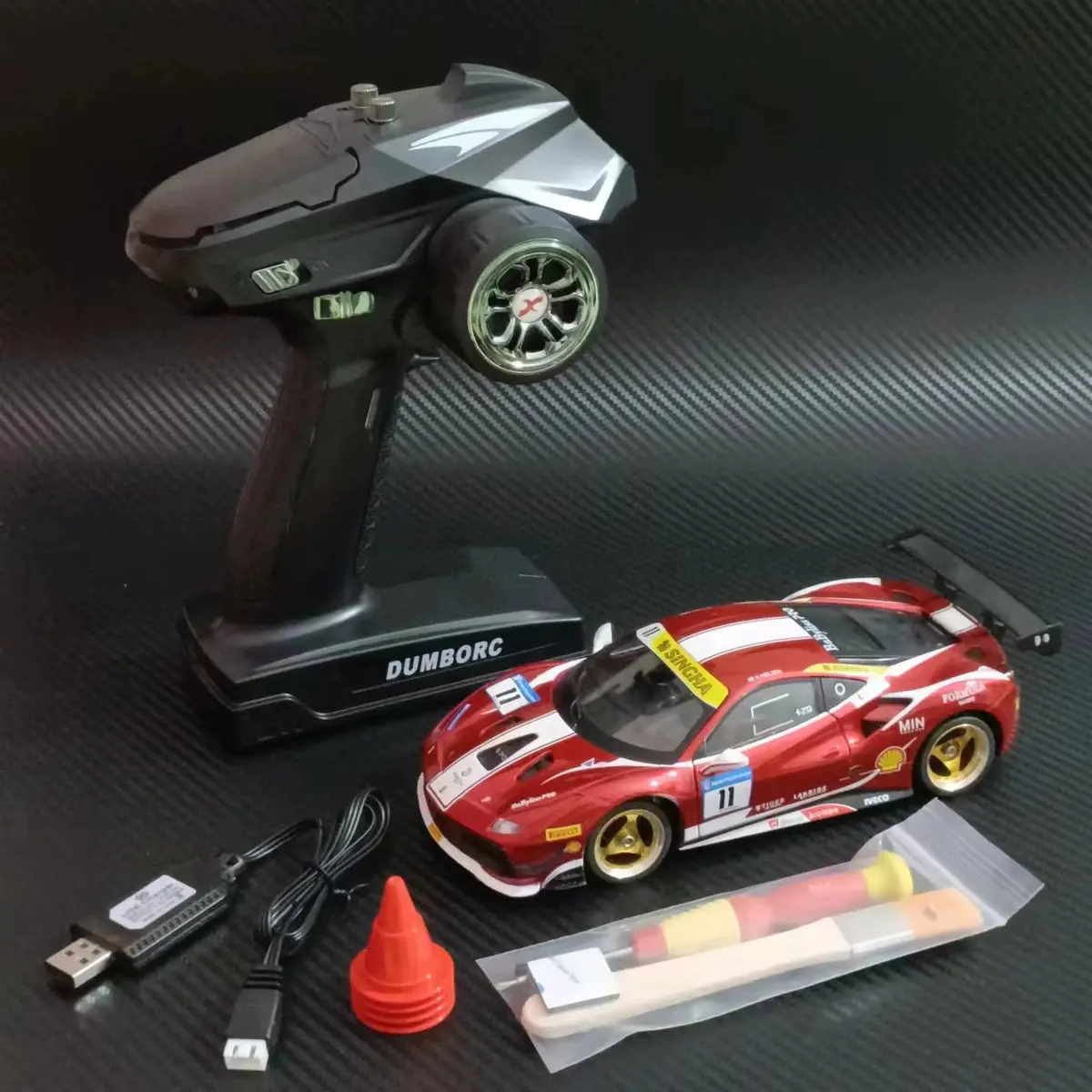 1/24 Brushed Power Awd Metal Shell Frame Remote Control Drift Mosquito Car Mini-Q8 Rtr 18