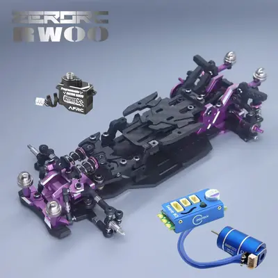 Zerorc Rw00sr 2Nd Generation 1/24 Rc Drift Car Frame Kit With Electronics 6