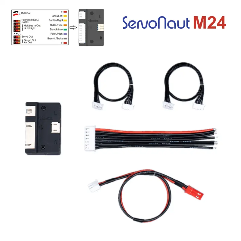 Jwb Tamiya 1/14 Servonaut M24 Acoustic Light Set Dedicated Adapter Module 1
