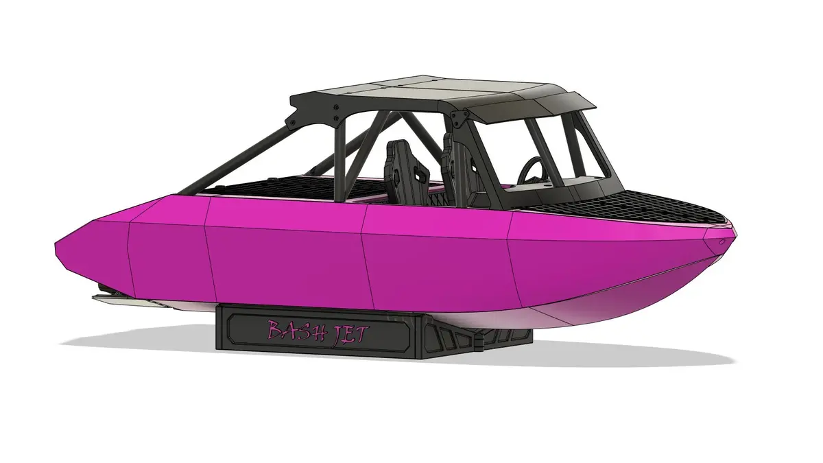 3D Printed Rc Bash Jet Racing Boat Hull Kit 7