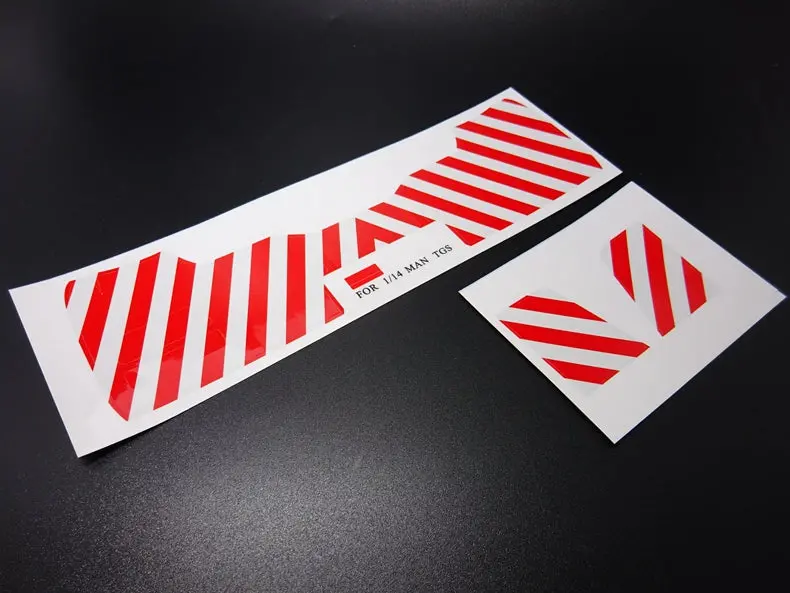 1/14 Truck  Man  Tgs Warning Strip Overall Waterproof Sticker 1