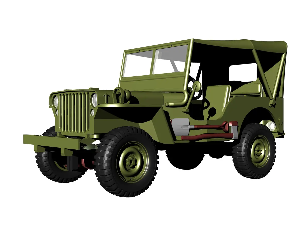 3D Printing Rc 1/35 Jeep Willys Rc Car Kit Rtr 2