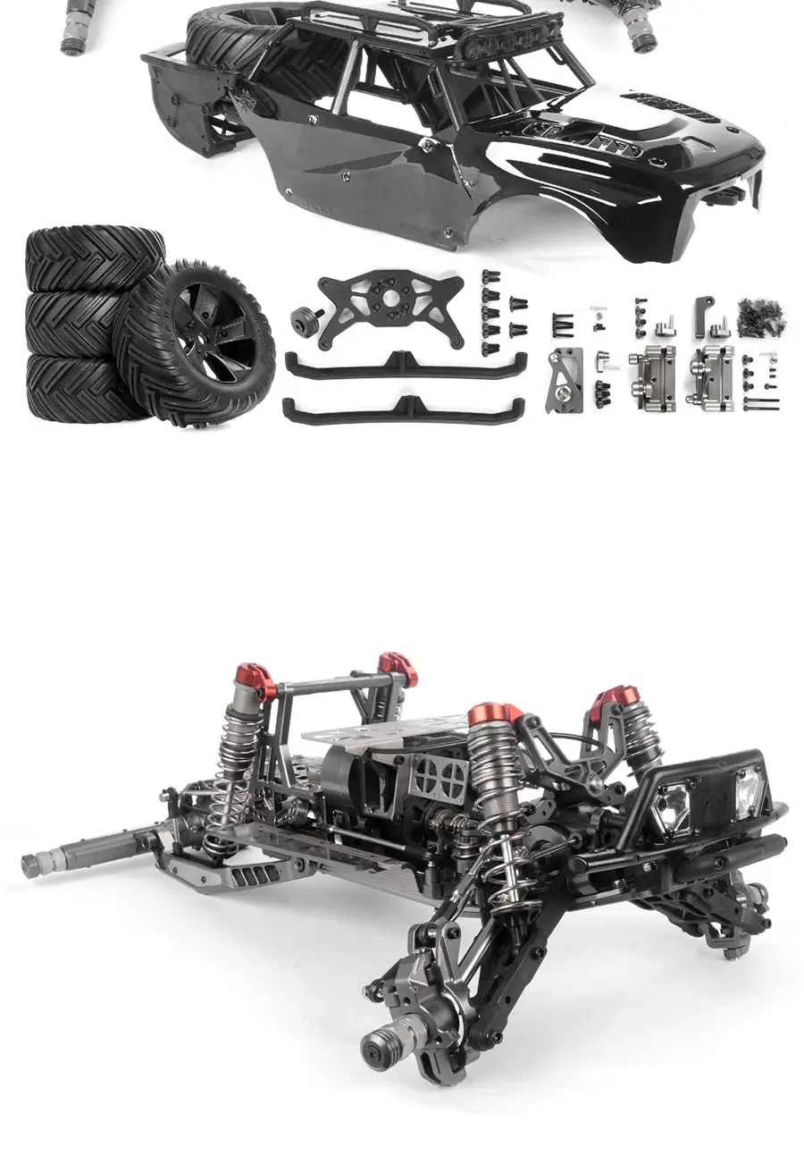 1/5 Gr1 Pro Ghost Rabbit Second Generation Rc Metal Climbing Car Frame Kit 8