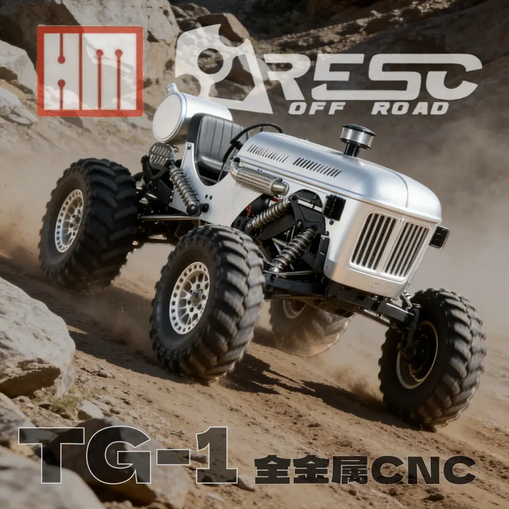 Aresc 1/10 Tg-1 Metal Rc Tractor Kit Wheelbase 321Mm 1