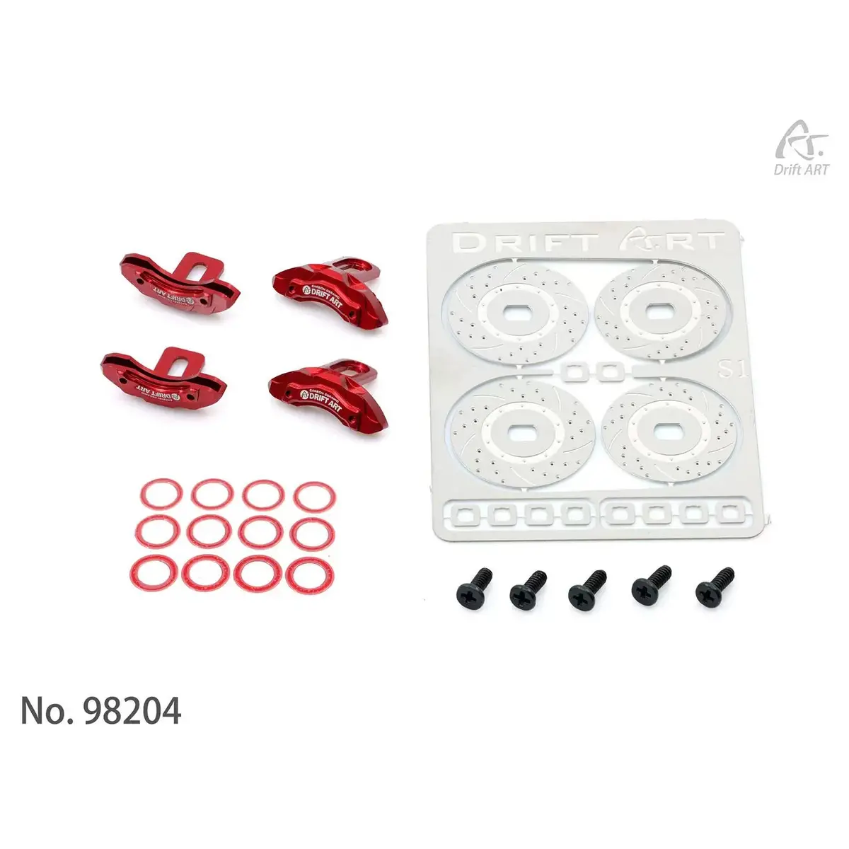 98204 Driftart 1/24 Rc Drift Car Cnc Simulation Brake Calipers 1