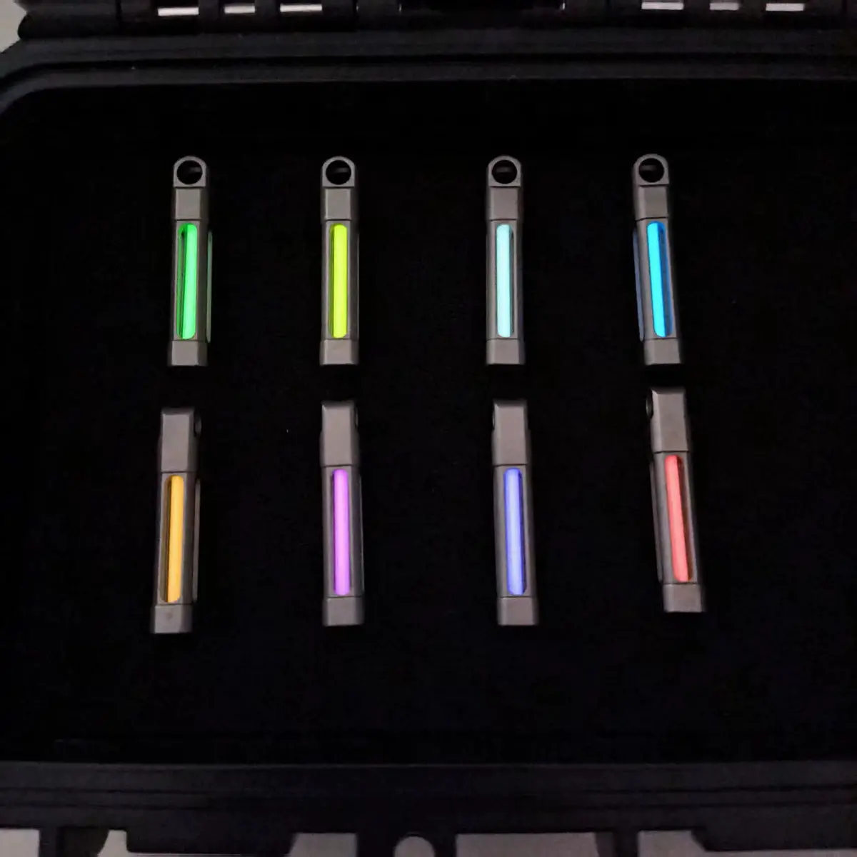 Tc4 Titanium Alloy Shell Self-Luminous Tritium Keychain 1