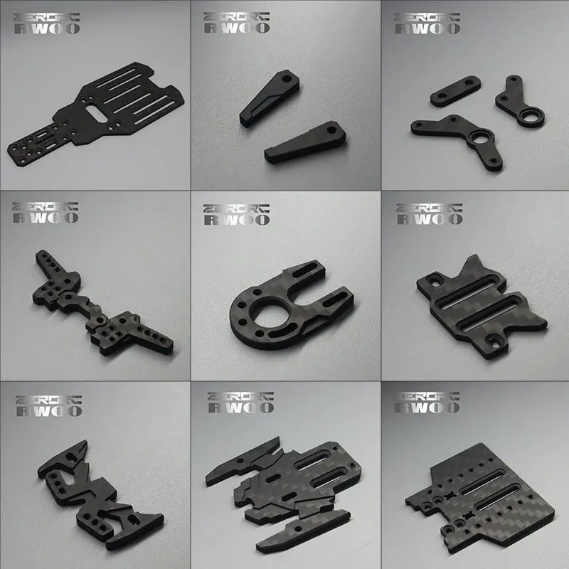 Zerorc Rw00 1/24 Rc Drift Car Original Carbon Fiber Parts 1