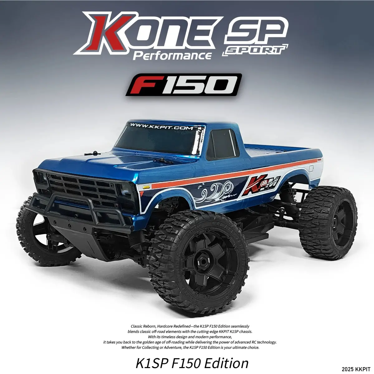 Kkpit 1/10C F150 Rc Pickup With Kone-M Chassis Cs040 Transparent Case Rtr 2