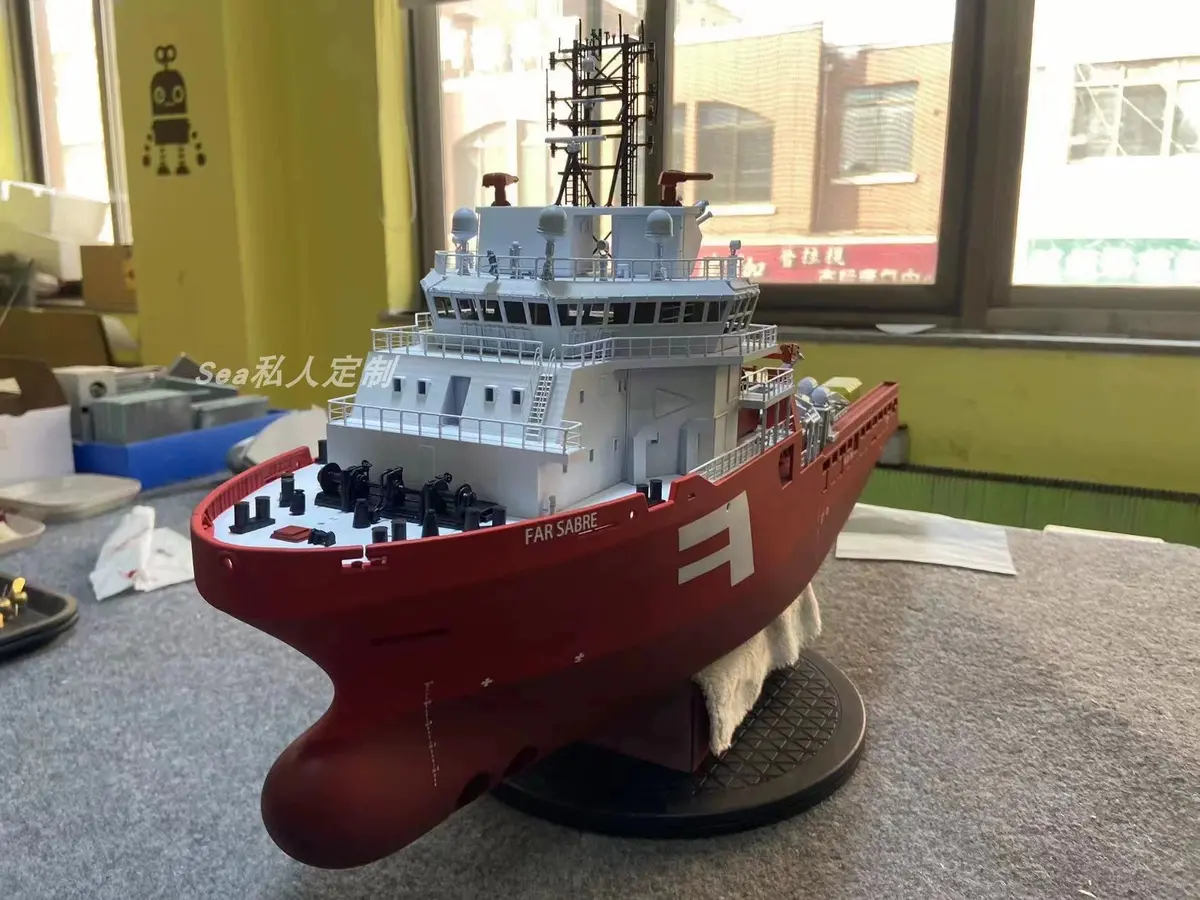 1/100 Ut 712 Ahts Anchor Rc Tugboat Kit Length 80Cm 2