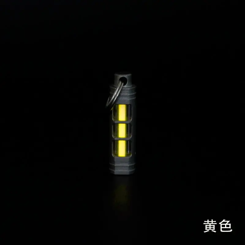 Titanium Alloy Tritium Tube Keychain Self-Luminous 25Years 3.5X25mm 9