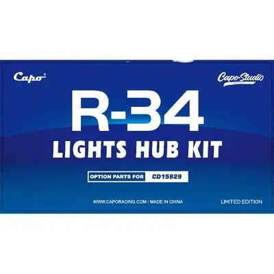 Capo 1/8 R34 Gtr Rc Car Light Set Car Logo Pulley Fixed Rod Op Part 2