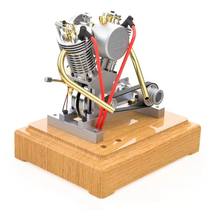 Musa Motorcycle Twin Cylinder V2 Mini Gasoline Engine Model 1
