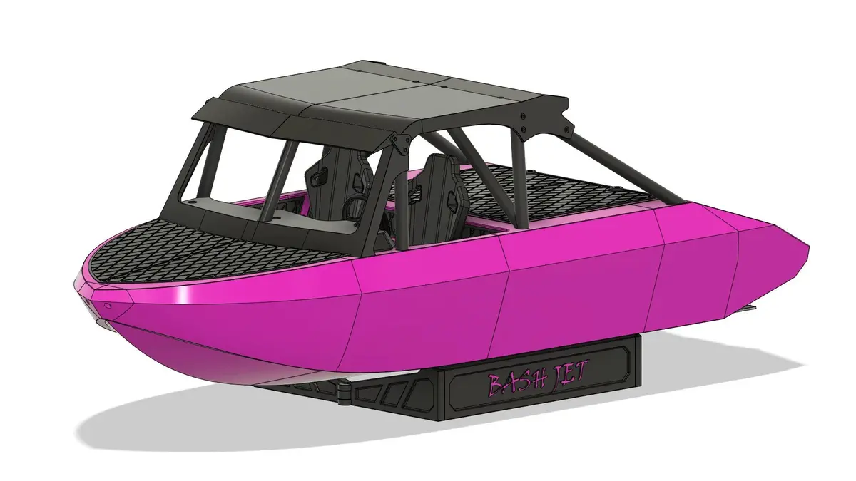 3D Printed Rc Bash Jet Racing Boat Hull Kit 2