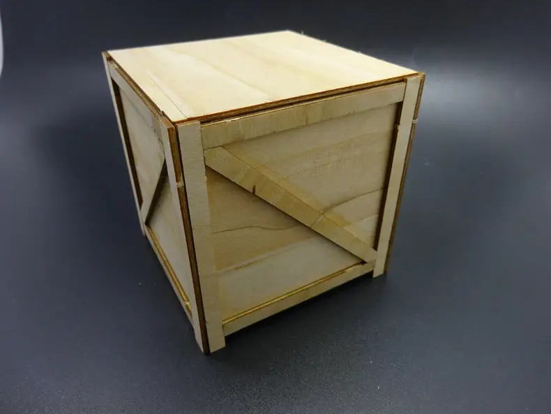 1/14 Tamiya Tractor Scene Model Transport Wooden Box 1