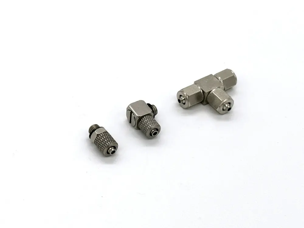 Wst J-8 Rc Hydraulic Excavator Micro Pipe Coupling Tee Coupling For 4Mm Outer Diameter Pipe 10Pcs 1