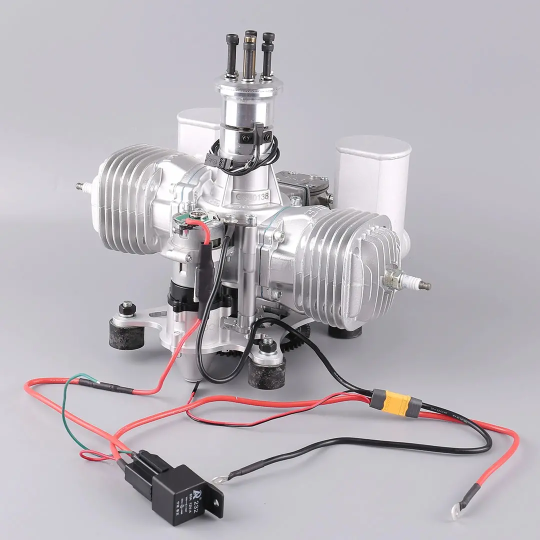Dle 170 Rc Fixed-Wing Aircraft With Electric Start Petrol Twin-Cylinder Air-Cooled Engine 2