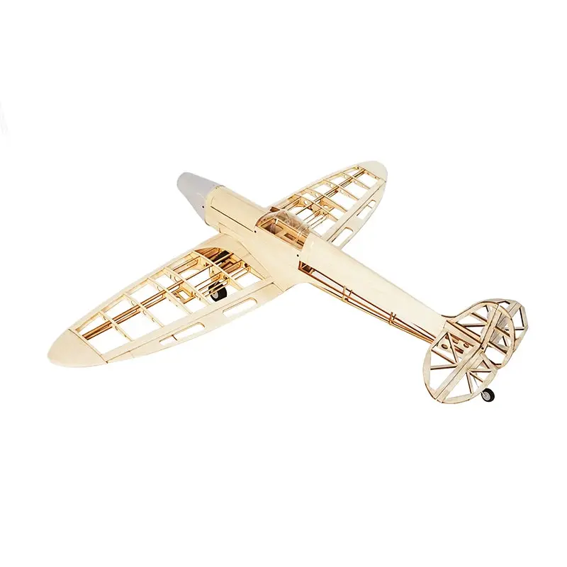 Wwii British Rc Fixed-Wing Balsa Assembled Aircraft Kit With Skin 1