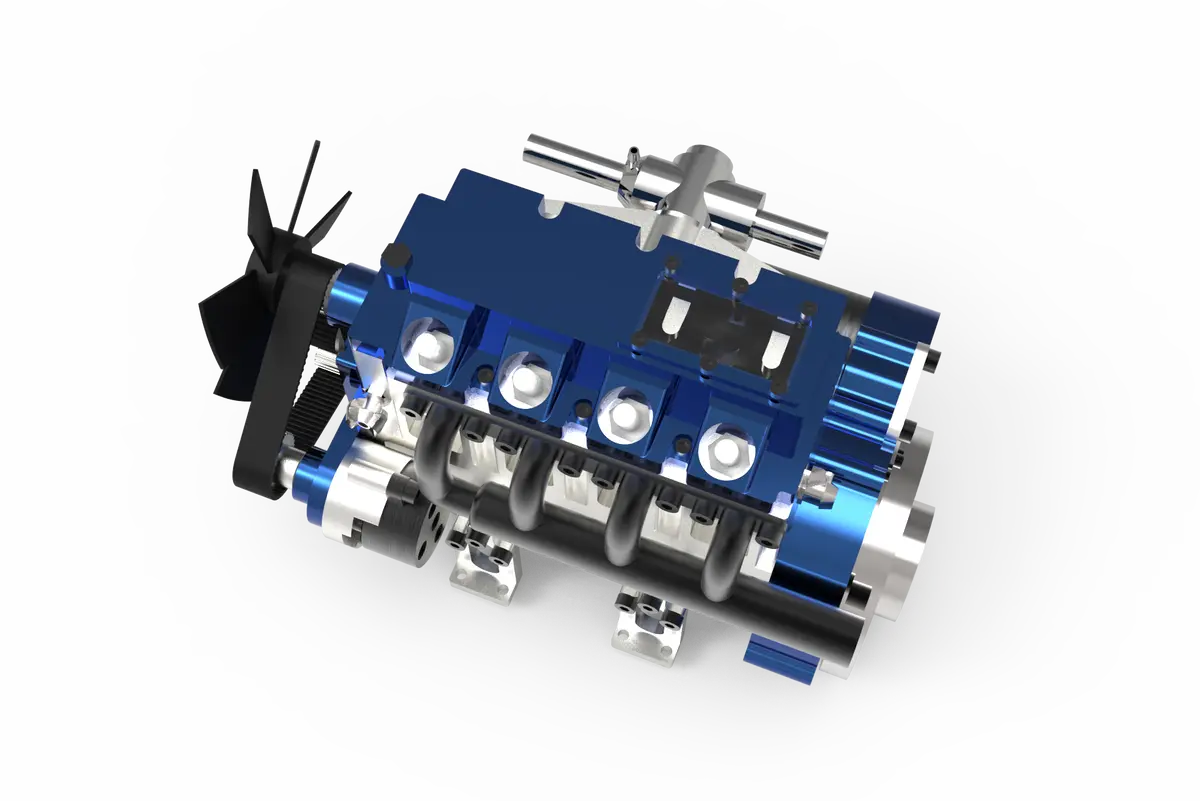 Guangsu Gsw4 17Cc Miniature Four-Cylinder Four-Stroke Gasoline Engine 1