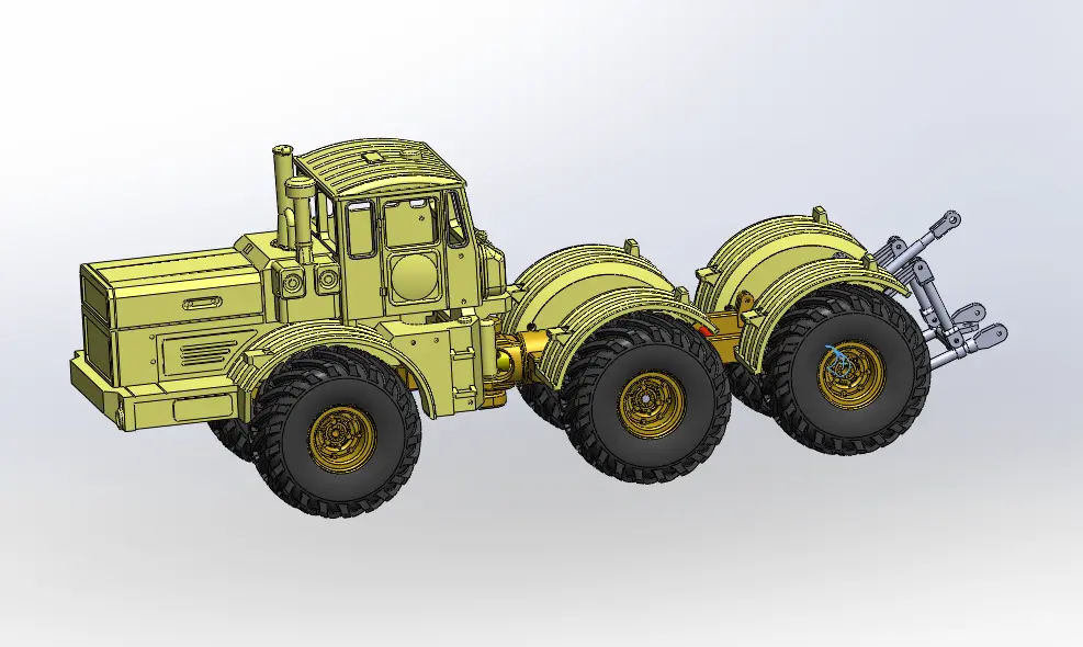 K701 1/87 Ho Tractor Static Modification 6X6 Diy Kit 1