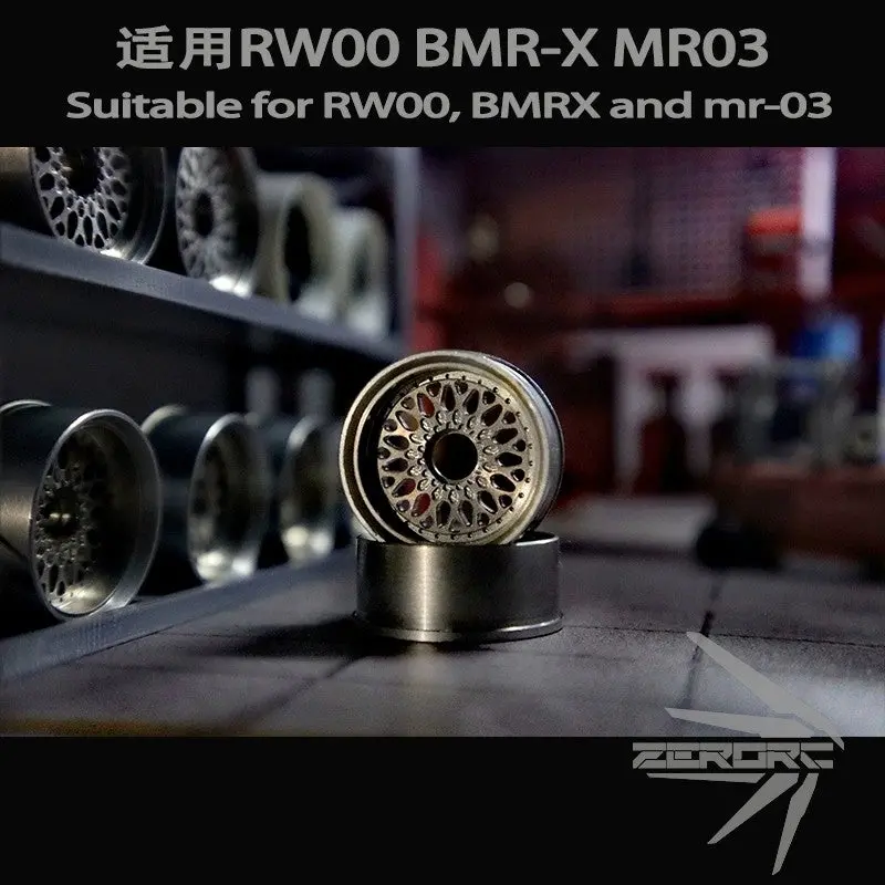 Zerorc Rw00 Bmrx Mr03 1/24 Rc Drift Car Bbs Metal Wheel Hub Mr03 1