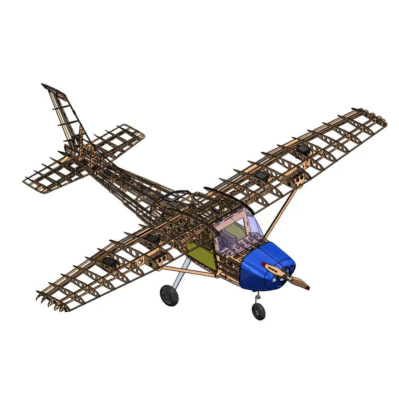 Cessna 182 Rc Wood Aircraft Kit 1