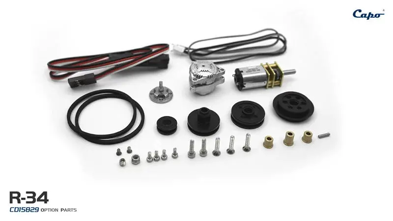 Capo 1/8 R34 Gtr Rc Car Light Set Car Logo Pulley Fixed Rod Op Part 3