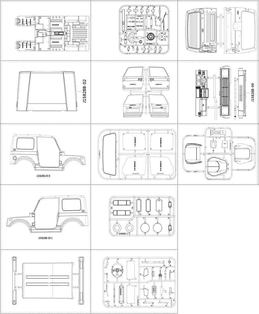 Capo Sixer1 Jimney Samurai 1/6 Rc Climbing Car Shell Parts 1