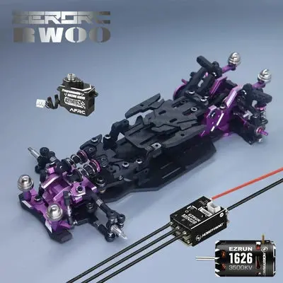 Zerorc Rw00sr 2Nd Generation 1/24 Rc Drift Car Frame Kit With Electronics 5
