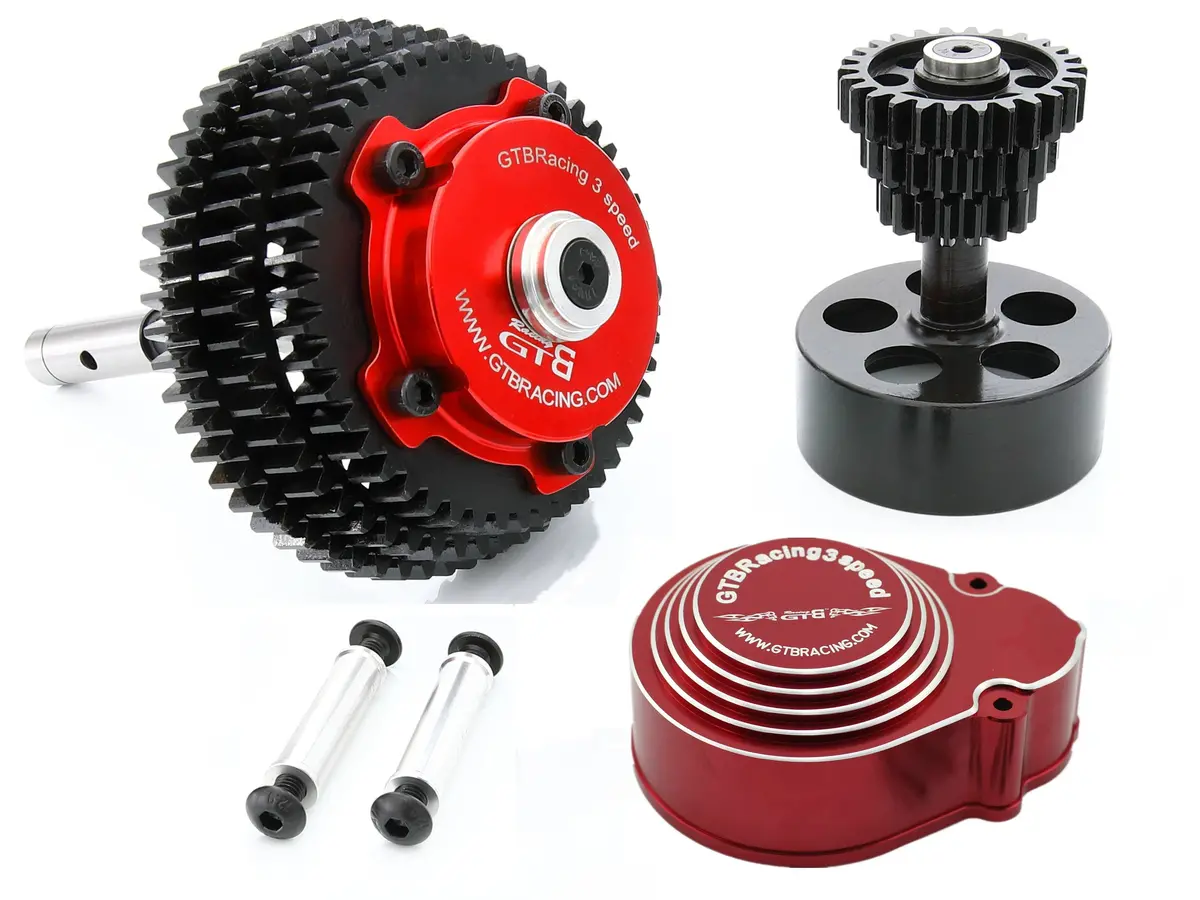 Gtb 1/5 Three-Speed Transmission System For Rovan Hpi Baja 5B Km Ss 5T 5Sc Remote Control Car 1