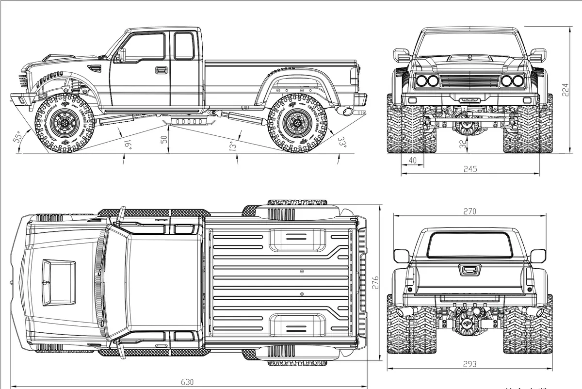 Crossrc Pg4a 1/10 Rc Pickup Kit 2