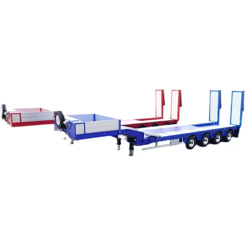 Tamiya 1/14 Rc Tractor Metal Low Bed Trailer 1