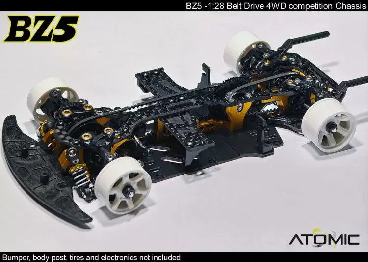Atomic Bz5 1/28 4Wd Belt Drive Rc Drift Car Kit 1