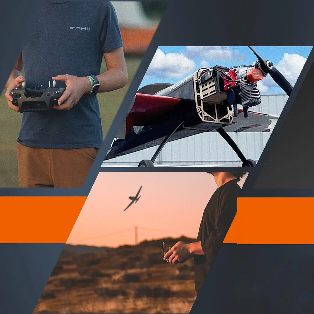 Ephil 60Cc-S Pro Rc Fixed-Wing Aircraft With Electric Start Gasoline Engine 2