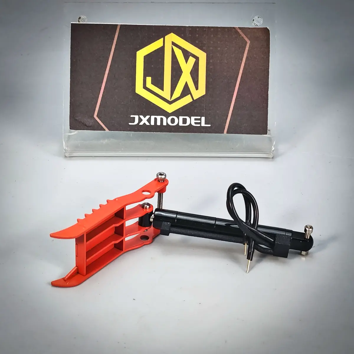 Jxmodel Jx-E20 Rc Miniature Hydraulic Excavator Electric Breakthrough Point Cleaning Bucket Rammer 2