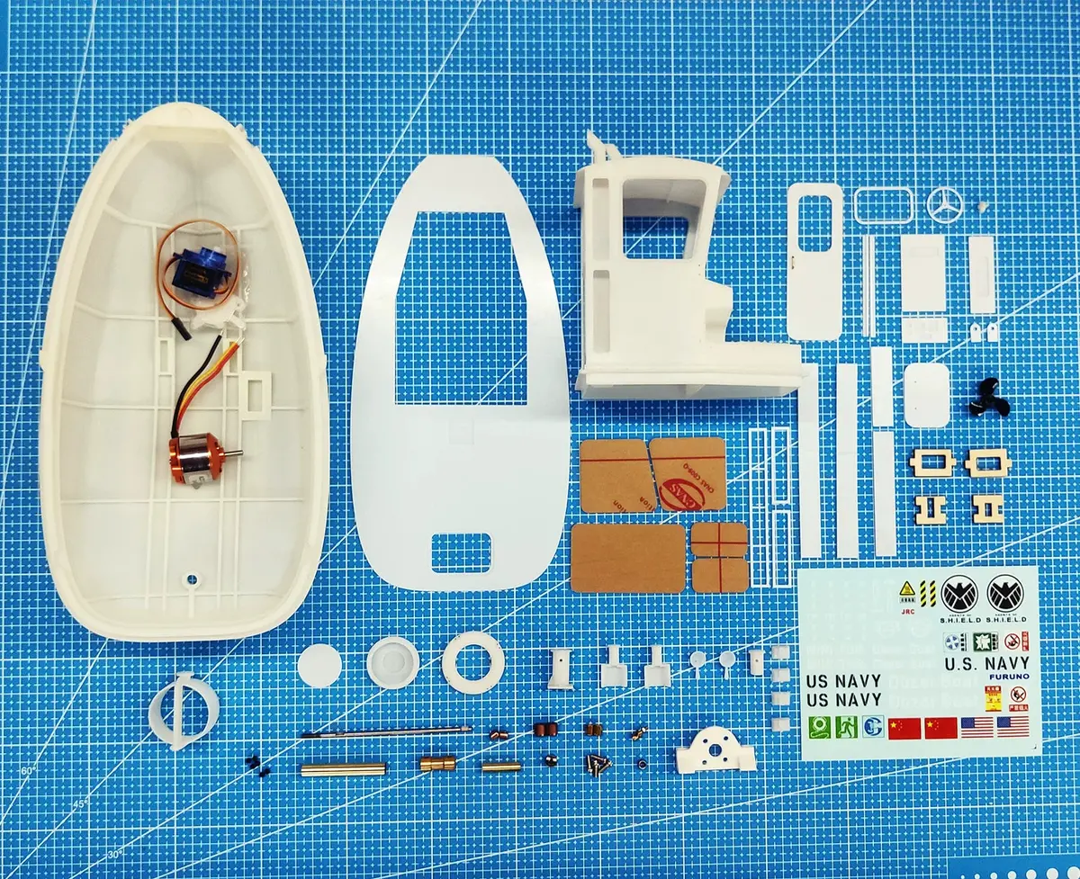 1/18 3D Printed Plastic Rc Us Navy Beaver Tugboat Kit 1