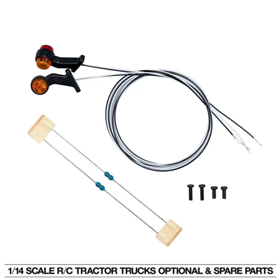 1/14 Tamiya Rc Tractor Profile Light Cby-024 1