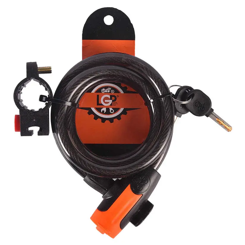 Lgp Helmet Lock Sport King – Heavy Duty Motorcycle Helmet Cable Lock With Key 1