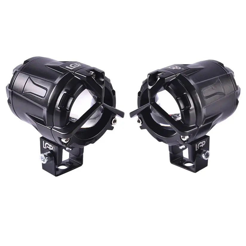 Lgp Dk350 60W Motorcycle Fog Lamp / Spotlight – 7000 Lumens With Wireless Control (Yellow + White Beam) 1